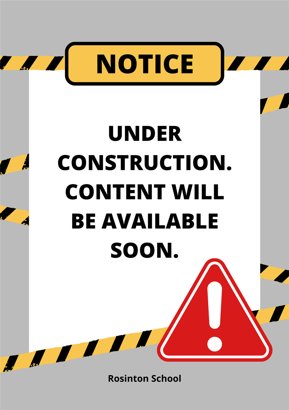 Under Construction Sign